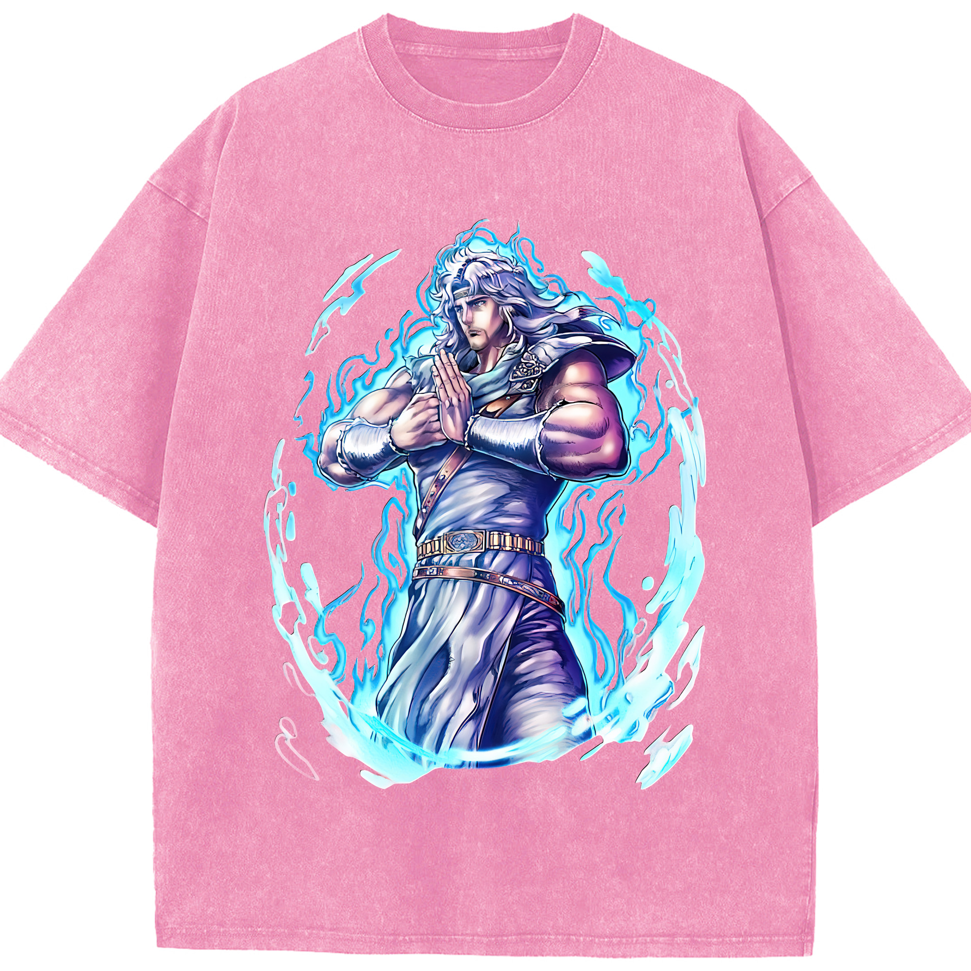 （画像用） 北斗の拳 Fist of the North Star 綿100% ヴィンテージ風 半袖Tシャツ（フロントプリント）